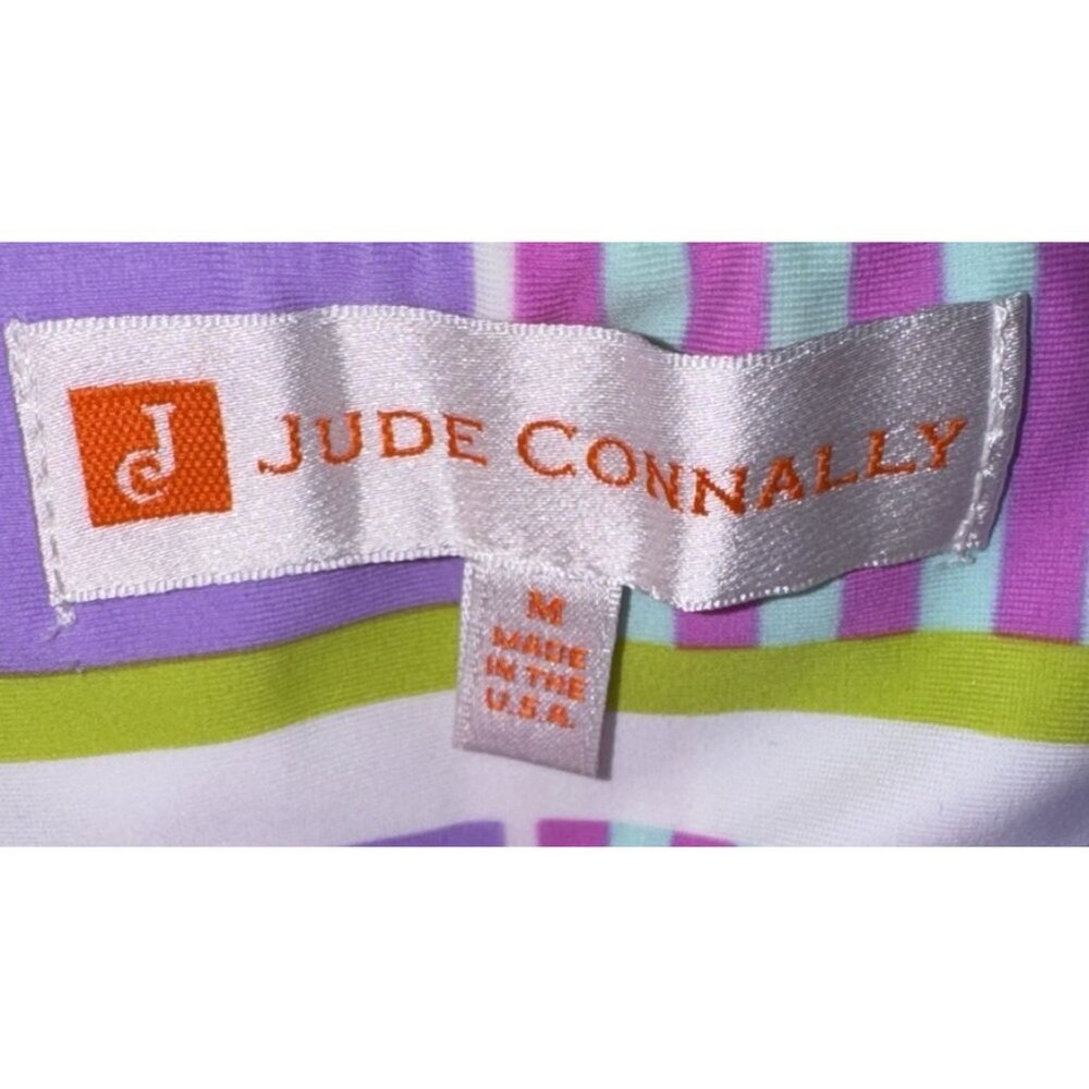 NWT JUDE CONNALLY Women's Lucia Pant Leggings Summer Plaid Lilac Medium $158. - Picture 5 of 8